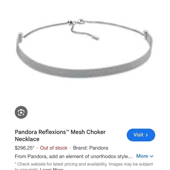 Pandora Mesh Reflexion Choker Necklace - Picture 6 of 6